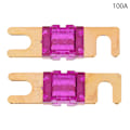 Miniatyrbillede 1 af 8: 2 stk forgyldt stud bilsikringer mini bil eller sikring 20A-200A 32V Au 100A