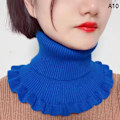 Miniatyrbilde 1 av 5: Varm strikket krage Ull Dame Turtleneck Knitted False Col A10