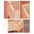 Miniatyrbilde 6 av 8: 1:12 Dukkehus Miniatyrseng Babyseng Cradle Seng Møbler Hjem