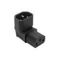 Pikkukuva 8 / 8: 10 A 3-nastainen IEC-liitin alas YLÖS 90 kulmikas IEC 320 C14 uros - C1 A3