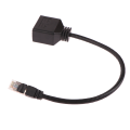 Pikkukuva 6 / 8: Ethernet-jakaja RJ45 1 uros-2 naaras LAN Ethernet-kaapeli 31cm
