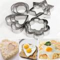 Miniatyrbilde 1 av 6: 1 sett/12 stk rustfritt stål kake kake eggfondant form