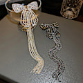 Miniatyrbilde 6 av 8: Mote Delikat Sløyfe Dusk Hårklemmer For Kvinner Sparkly Rhines A1