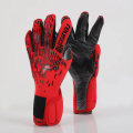 Miniatyrbillede 1 af 8: Latex slidstærk og skridsikker specialiseret fodboldmålmand Black Red Size 10