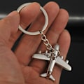 Miniatyrbilde 2 av 7: Creative Retro 3D Airplane Metal Keychain Pendant Keyring Key C 1pc