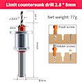 Miniatyrbild 1 av 8: Justerbar Countersink Woodworking Router Core Limiter Alloy Dr A1