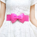 Miniatyrbilde 2 av 5: Kvinner Bowknot Cummerbunds Stretch Bukle Midjebelte Jente Dre Red