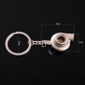 Miniatyrbillede 6 af 6: Mini Turbo Turbolader nøglering Spinning Turbine nøglering Gun Black