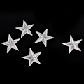 Miniatyrbillede 3 af 8: 10 STK Sølvstjerner Broderede Badges Stryg Patches Motiv App