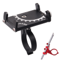 Miniatyrbillede 1 af 8: Aluminiumslegering Cykel Mobil Mobiltelefon Cykelstyr GPS Mou black
