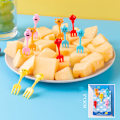 Miniatyrbilde 4 av 8: Tegneserie Fruktgaffelsett Vridt Fest Buffet Dessert Cocktail S C 10pcs