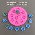 Pikkukuva 1 / 8: 1 kpl Kirsikan kukka Persikan kukka Silikonimuotti DIY Kakku Koriste B D