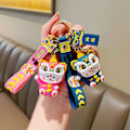Miniatyrbild 3 av 8: Creative Keychains 2022 New Year of the Tiger Lucky Cat hängsmycke Red