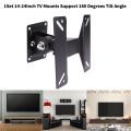 Miniatyrbillede 1 af 8: 14-24" TV-montering LCD LED-skærm Vægbeslag Fladskærmsramme S