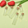 Miniatyrbilde 4 av 7: 10 STK mini glassflasker med korkstopper klar flaske 20ml-10pcs