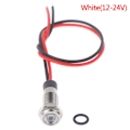Pikkukuva 1 / 5: P67 Vedenpitävä 6 mm:n metallinen LED-varoitusvalo 9(White 12-24V)
