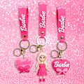 Pikkukuva 2 / 8: Vaaleanpunainen Barbie-avainnippu nukkeriipus Love Key Ring case A