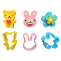 Miniatyrbilde 6 av 8: 3 stk Sandwich Crust ter Cookie Brødform Bento Maker Panda F