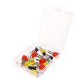 Miniatyrbillede 2 af 5: 40/8 stk. 1 mm-10 mm Mini Clay ters Ørering hul hul rund fabrikat C
