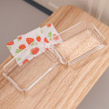 Miniatyrbilde 4 av 8: 1:12 Dukkehus Miniatyr Transparent Stripe Skuff Middagstallerken M Striped tray