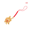 Miniatyrbillede 1 af 5: Golden Turtle nøglering vedhæng Penge Lucky Tortoise Ornament Ho 4#