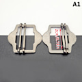 Miniatyrbilde 1 av 8: 3PCS Metall Dobbel Pin Spenne Elastisk Justering Rektangel Spenne A1