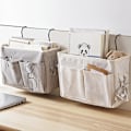 Miniatyrbilde 4 av 9: Caddy Hengende Organizer Oppbevaringspose ved sengen for køyeseng og sovesal Gray