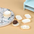 Pikkukuva 2 / 5: 4 kpl 1:12 Dollhouse Mini Bowl Lautastarjotin kakkuastiasetti 2#-4Pcs