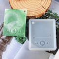 Miniatyrbillede 6 af 8: Epoxy Craft Nøglering UV Resin Form Musikafspiller Silikone Form A3