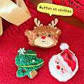 Miniatyrbilde 8 av 8: Juleplysdukkebrosje Julenisse Sokker Pin Coa A3