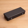 Miniatyrbillede 1 af 8: Transparent Plastic Opbevaringsboks Rektangel Organizer Box Desktop Black