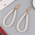 Miniatyrbilde 5 av 8: Pearls Beaded nøkkelringer for kvinner Bilveske Bluetooth Headset Key Gold