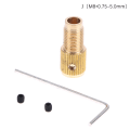 Miniatyrbilde 1 av 8: Drill Chuck Shaft Mini Messing Clamp Chuck Koblingsstang Electri J
