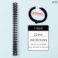 Miniatyrbilde 1 av 8: 30 hull plastspiralringer for A4-papirnotebook-skrivesaker A18
