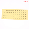 Pikkukuva 1 / 6: Vedenpitävä numero 1-60/ 61-120/121-180 tarratarra kynsiin P A1