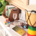 Pikkukuva 6 / 8: 4 kpl / set 1:12 Mini Red Wine Cup Simulation Wine Glass Goblet for