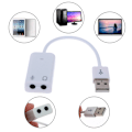 Miniatyrbillede 1 af 8: USB 2.0 til stik eksternt USB-lydkort 3D o Headset-mikrofon