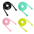 Miniatyrbillede 3 af 9: 1 stk Speed Jump Rope Kids PVC Sjippetov Justerbar Fitness Black
