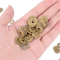 Miniatyrbillede 8 af 8: 100 stk. Mini 10 mm Feng Shui Lykke Mønter Zink Legering Qing Dynas