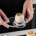 Miniatyrbilde 3 av 8: Glass Egg Cup Enkelt Frokoststativ Hjem Stativ Kjøkken E