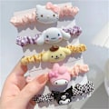 Miniatyrbild 3 av 8: Tecknad hår Scrunchie Sweet Girls Kawaii djurelastiskt hår B Purple