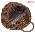 Miniatyrbild 1 av 8: Blomkruka i rotting för väggmontering Brown