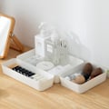 Miniatyrbillede 2 af 5: Opbevaringsboks Desktop Kosmetisk Opbevaringsbakke Makeup Tøj Tablewa white L