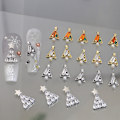 Miniatyrbilde 3 av 8: 1 stk Glitter Full Zirkon Juletre Perler Diamanter Legering Nai A3