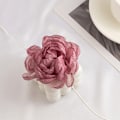 Miniatyrbilde 3 av 8: Fluffy Stoff Blonder Blomst Choker Halskjede Kvinner Lang Lace-up Ro A2