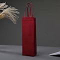 Miniatyrbilde 1 av 8: 1 stk vinflaske gaveposer i non-woven stoff med håndtak for bryllup WineRedSingle