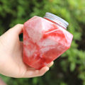 Miniatyrbilde 7 av 8: 500ml Transparent Diamantformet Flaske Kald Drikke Boble Te C 2
