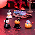 Miniatyrbild 2 av 8: Mini Halloween-prydnad Pumpa  Björn Spöke Figur Mikroskopiskt Land A1
