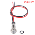 Pikkukuva 1 / 5: P67 Vedenpitävä 6 mm:n metallinen LED-varoitusvalo 4(White 3-6V)
