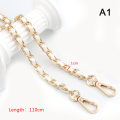 Miniatyrbillede 1 af 8: 110 cm Pung Chain Strap Crossbody Chains Erstatningslæder A1